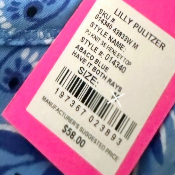 Lilly Pulitzer PJ Henley Top - Picture 10 of 11